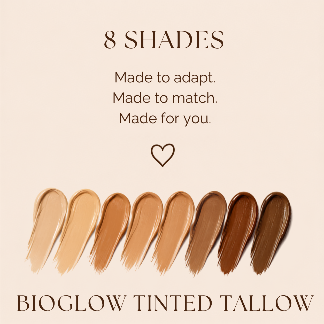 BioGlow Tinted Tallow Foundation - Moisturizer with Mineral Sun Protection - Ginger Lily Tallow