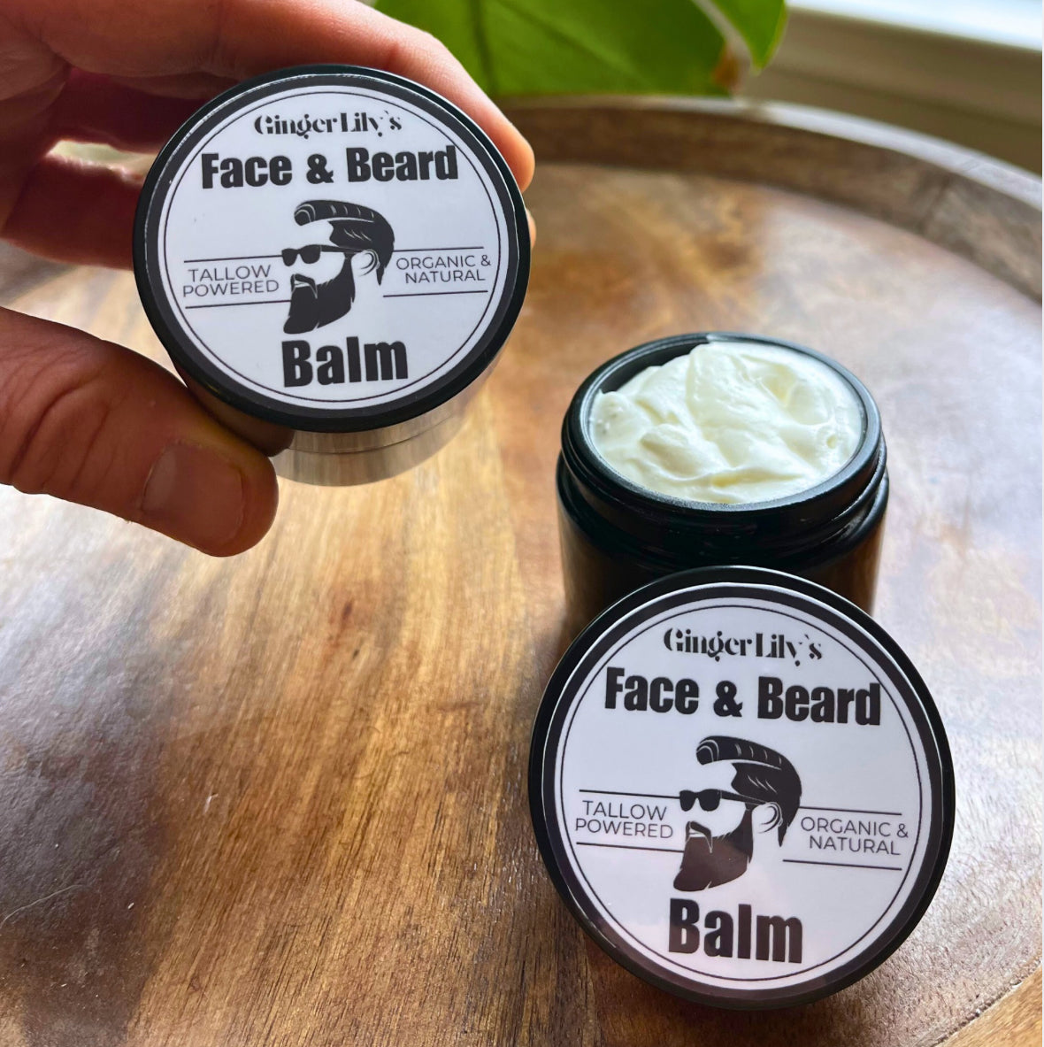 Men's Face & Beard Balm - Ginger Lily Tallow