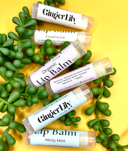 Organic Tallow Lip Balm - Ginger Lily Tallow